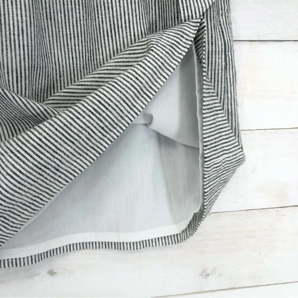 J. Crew Paper Bag Skirt • Sz M • White with Black Pinstripes • EUC - Picture 8 of 12